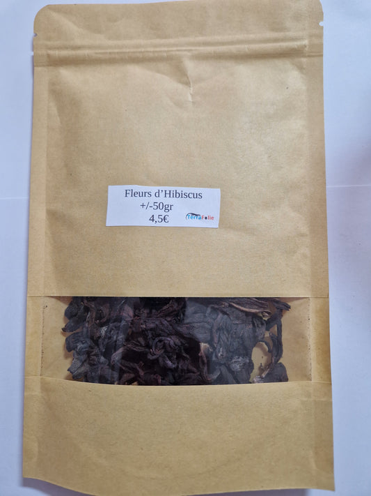 Fleurs d'Hibiscus +/- 50gr